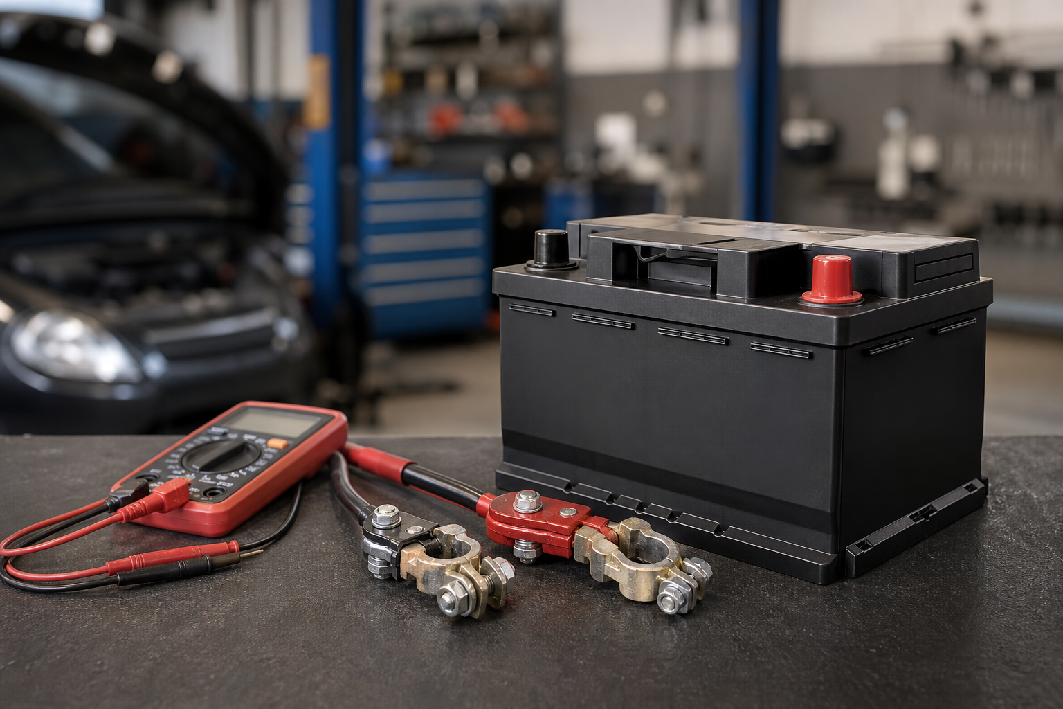 Batterie voiture — test et remplacement